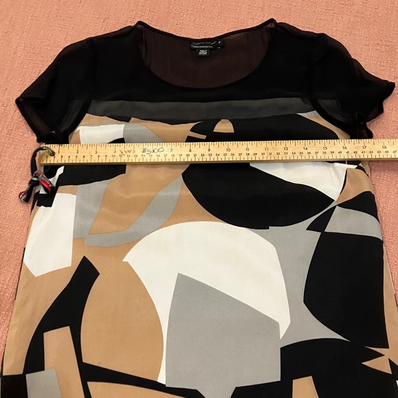 Donna Karan small wm’s Geometric Print Midi Dress - Picture 3 of 10